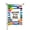Color 5, variant on Jbralid Spring Garden Flag Welcome Flag With Daisy Pattern Linen Summer Garden Flags for Outside 12x18 inch