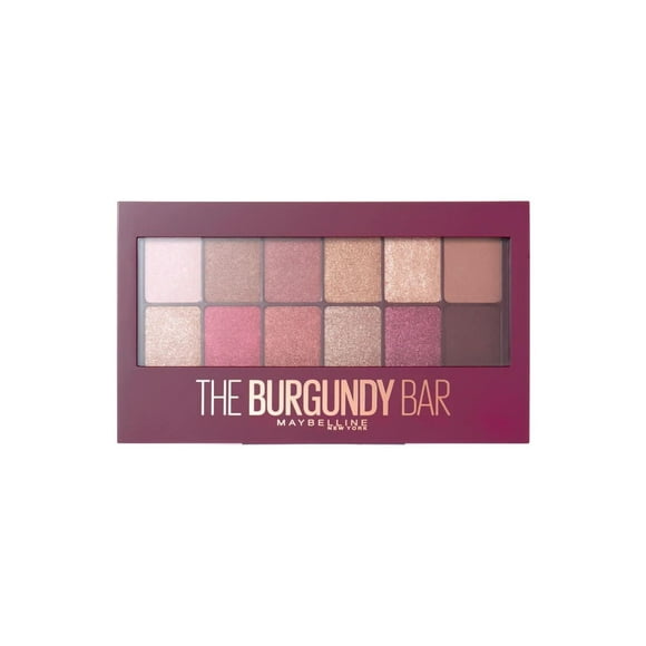 Maybelline New York, The Burgundy Bar, Eyeshadow Palette, 10 gr, 10 GR