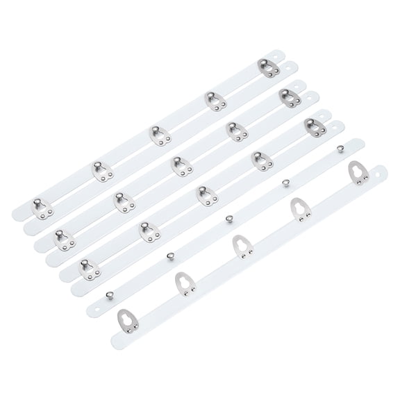 4 Pairs Corset Busk, 9" Metal Spring Steel Boning Support with 5 Buttons 0.5 Width