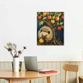 thumbnail image 3 of Acheng Canvas Prints Hedgehog with Apple Tree Canvas Prints Wall Art Modern Artwork Animals with A Tree Living Room Art Artwork for Bedroom Living Room Kitchen Office 12x16 in, 3 of 5