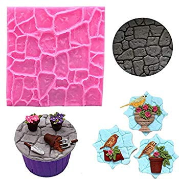 Fondant Impression Mat Cobble Stone Wall Texture Design Silicone