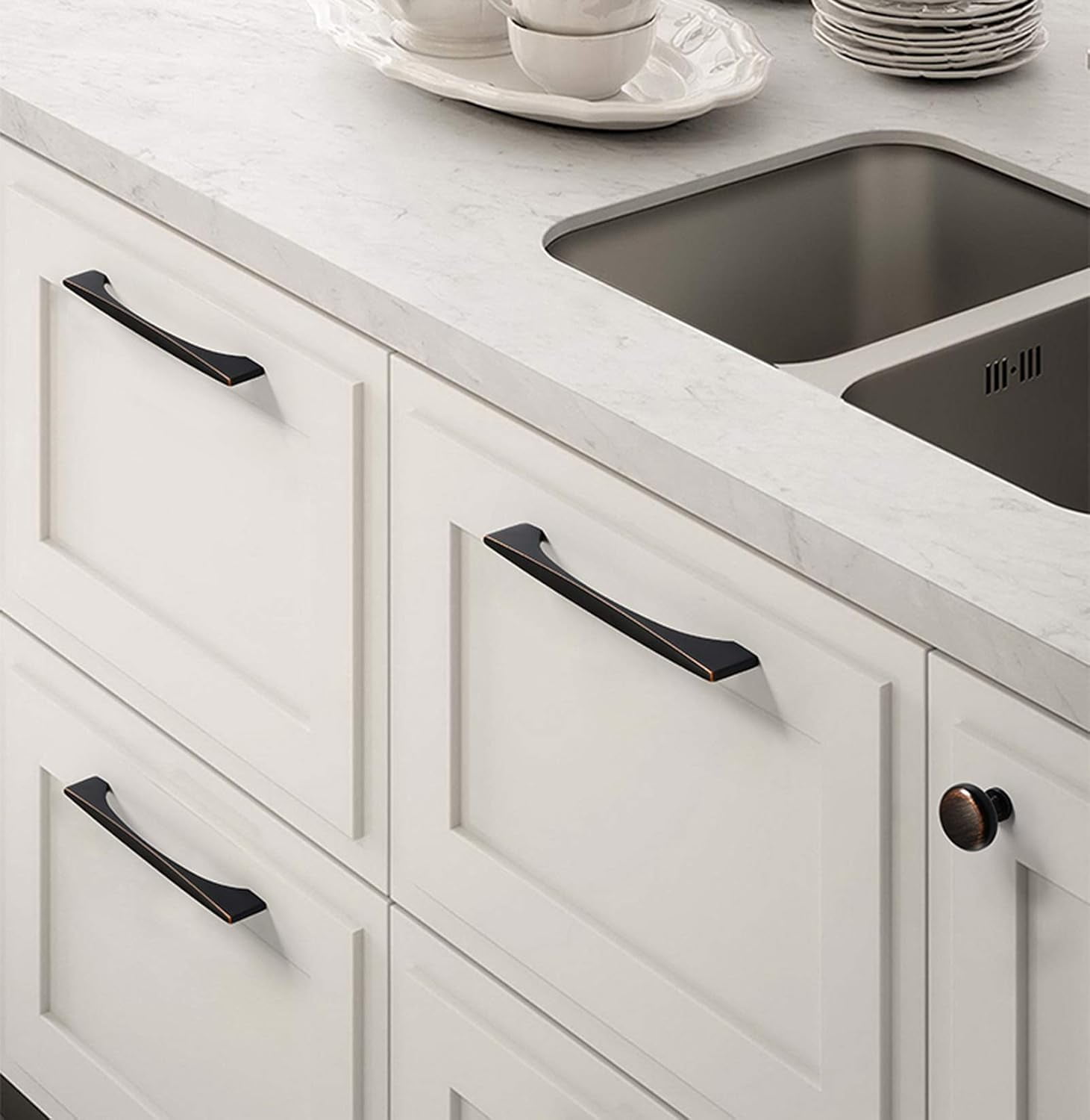 Gamvdout Cabinet Handles Drawer Kitchen Cupboard Handles Pull Bedroom Furniture Pull Handle Door knobs for wardrobes