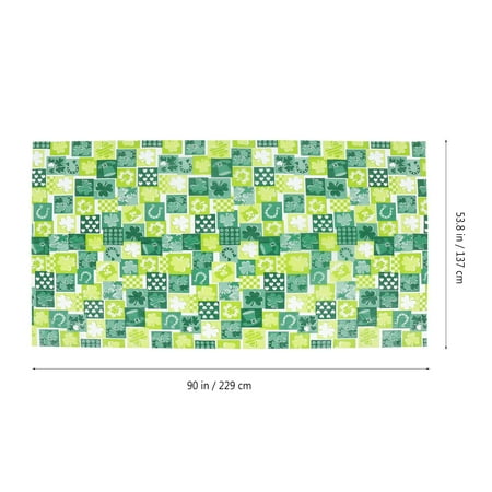 

TINKSKY 2Pcs St Patrick s Day Tablecloth Practical Party Table Cloth Home Table Cover