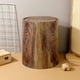 thumbnail image 3 of GOOHOCHY Papelera de imitación de grano de madera, tapa abatible, papelera redonda para el hogar y la Oficina, 3 of 7