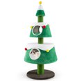 thumbnail image 1 of Gymax Christmas Cat Tree for Indoor Cats w/ 2 Condos Sisal Scratching Posts Spring Toy, 1 of 10