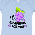 thumbnail image 4 of Inktastic Im So Grapeful for You with Cute Grapes Boys or Girls Baby Bodysuit, 4 of 5
