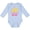 AE-Light Blue, variant on Inktastic Cute Princess is One 1st Birthday Girls Long Sleeve Baby Bodysuit