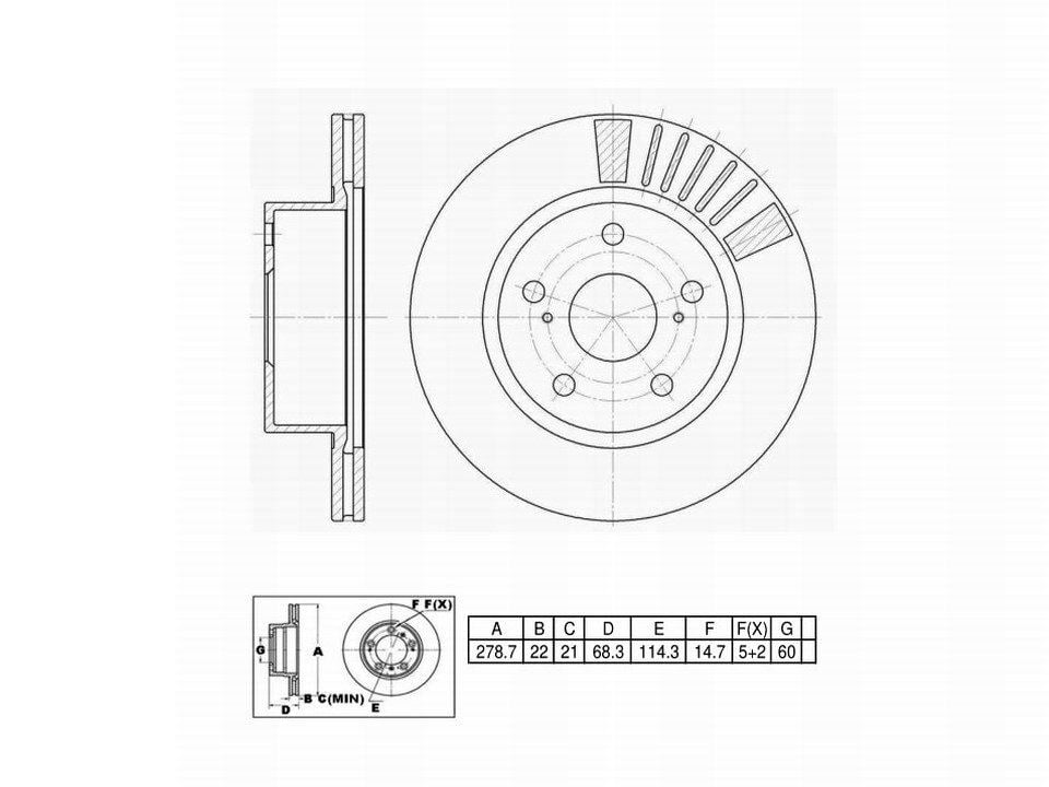 Winstop Brake Rotor, Front WS231172, Toyota Cressida 1992-1989