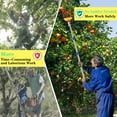 thumbnail image 6 of 13 FT Extendable Fruit Picker Pole Tool Adjustable Long Handle Fruit Picker Metal Basket Fruit Grabber Tool with Protective Foam Pad Stainless Steel Garden Picker Tool for Apple Mango Lemon, 6 of 7