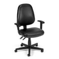 thumbnail image 4 of OFM Straton Series Model 119-VAM-AA Swivel Task Chair with Arms, Anti-Microbial/Anti-Bacterial Vinyl, Mid Back, Teal, 4 of 5