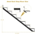 thumbnail image 3 of EDTara Surélévateur d'Escalier en Métal Robuste, Lot de 2, pour Terrasses Extérieures, Stringer en Acier Durable, Supporte 600 Lb, Résistant à la Corrosion, Installation Facile pour Escaliers Extérieurs, 3 of 8