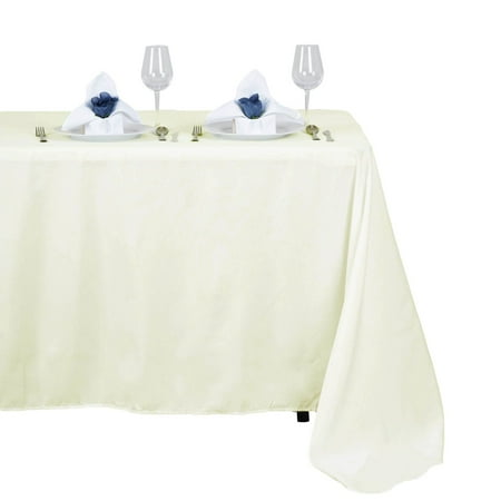 

Efavormart 50x120 IVORY Wholesale Linens Polyester Tablecloths Banquet Linen Wedding Party Restaurant Tablecloth