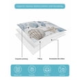 thumbnail image 4 of Twin Quilt Bedding Set, Blue Coastal Reversible Summer Quilt 3 Pieces, Beach Ocean Nautical Seashells Starfish Coral Lightweight Bedspreads Coverlets with 2 Pillow Shams for All Seasons, 4 of 5