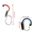 thumbnail image 5 of Aellinatey Hiking Climbing Aluminum Alloy Carabiner Locking D Shape Locking Carabiner, 5 of 12