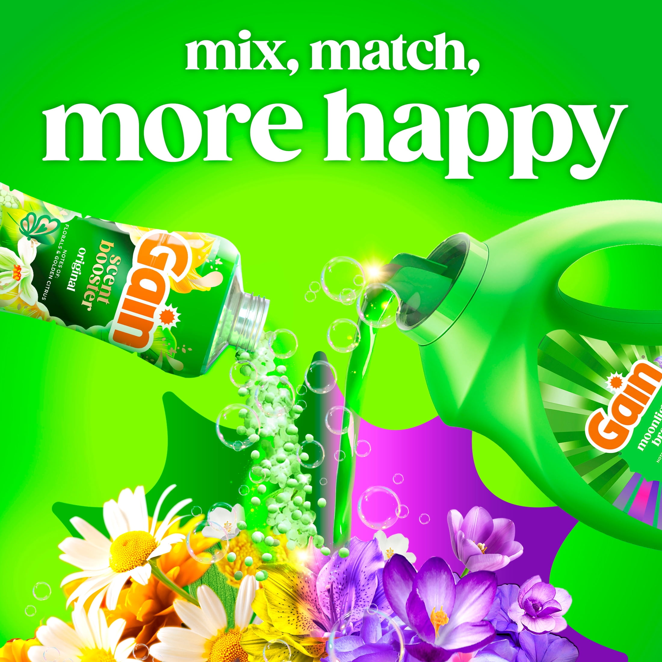 Gain Laundry Detergent Liquid, Now with Odor Defense, Moonlight Breeze Scent, 177 fl oz, 134 Loads