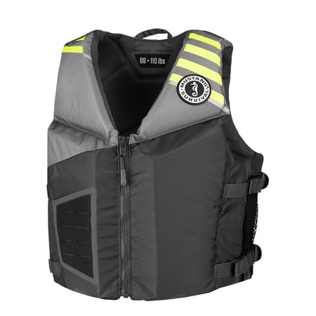 UPC: 0062533683129 | Mustang Survival MV3600 Young Adult REV Foam Vest – Grey/Fluorescent Yellow
