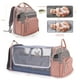 thumbnail image 5 of Mochila para pañales DERJUNSTAR, grande, impermeable, rosa, 5 of 7