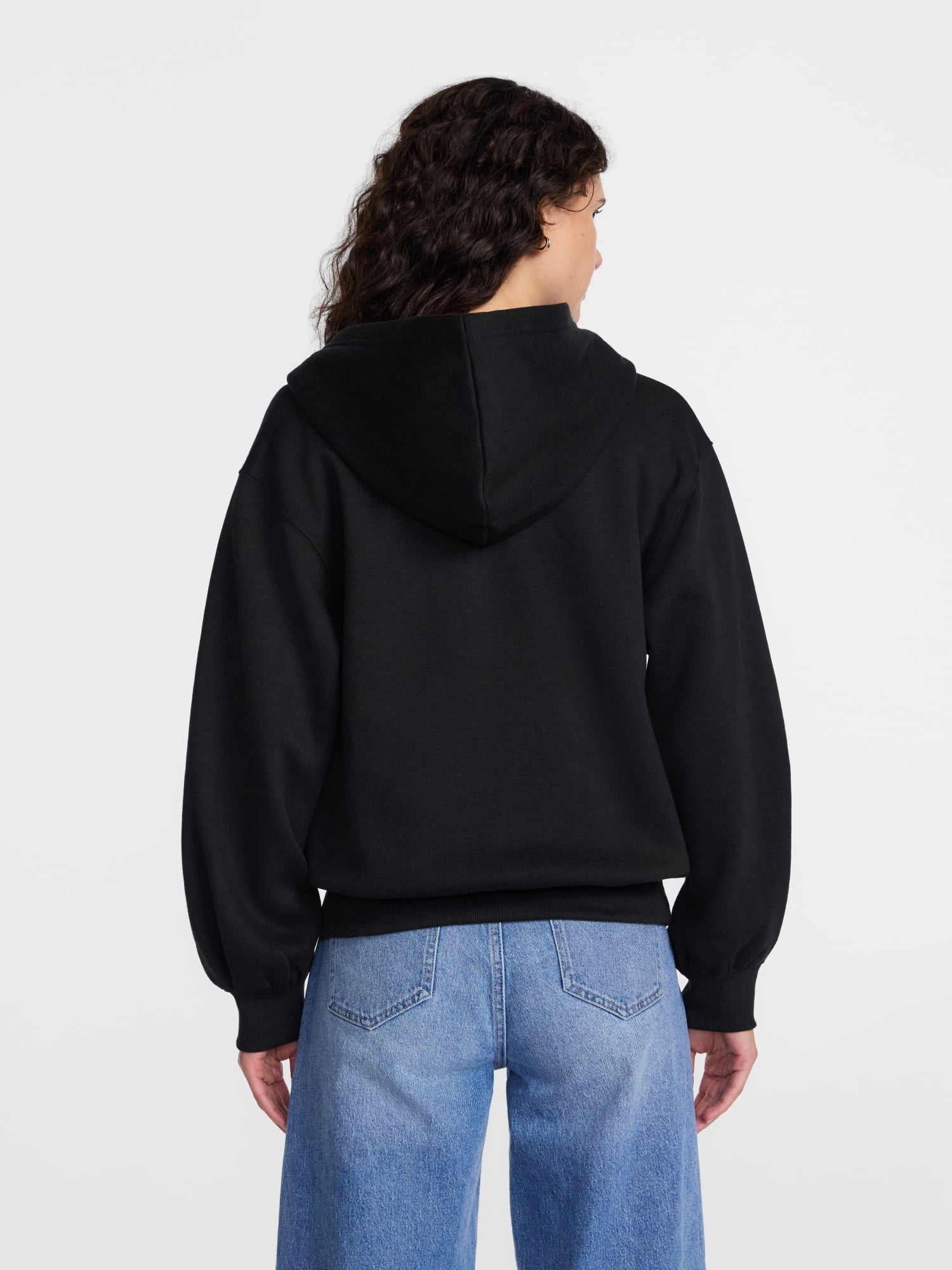 Scenario Women's and Women's Plus Zip Front Fleece Hoodie Jacket, Sizes XS-4X