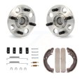 thumbnail image 1 of Transit Auto Rear Drum Brake Shoe & Hardware and Wheel Hub Bearing Assembly Kit for Car 2010-2014 Honda Insight - Left Right Side (Driver Passenger) K7D-100933, 1 of 11