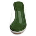 thumbnail image 6 of BLISSFUL STEP Women's Sandals Block Heels Clear Platform Slides Sandals, 6 of 8