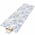 thumbnail image 2 of Blue White Flowers Runner Rug 2x6 FT,Non Slip Hallway Rugs,Spring Summer Floral Botanical Washable Soft Floor Carpet Throw Runner Carpet Long Rugs for Entryway Kitchen Bedside Sliding Door, 2 of 8