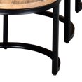 thumbnail image 2 of Rustic Modern Solid Wood and Iron 3pc Coffee Table Set - Natural and Black, 2 of 7