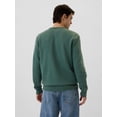 thumbnail image 3 of Sudadera GAP para hombre con logo, de felpa, cuello redondo, Moores Green, XL, 3 of 3