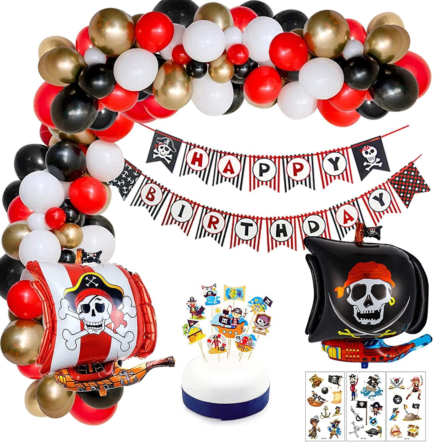 PIRATES OF THE CARIBBEAN Stranger Tides HAPPY BIRTHDAY BANNER ~ Party Supplies 