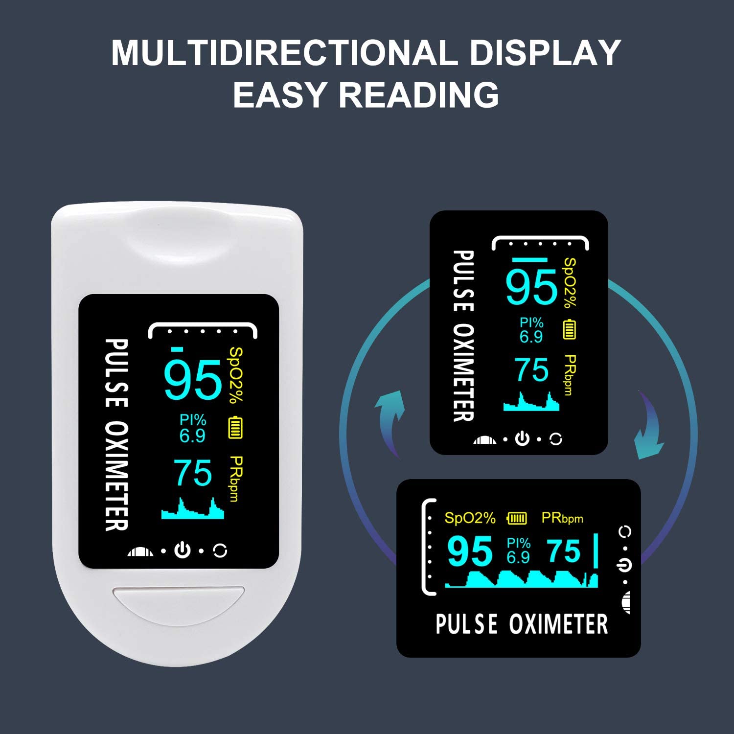 HR Measuring Device OLED Display Compact and Lightweight Easy to Carry
