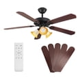 thumbnail image 4 of VENTILADOR DE TECHO 52'' CON CONTROL REMOTO 6 VELOCIDADES CAFÉ MADERA., 4 of 4