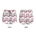 thumbnail image 5 of Picia Cherry Blossoms Pattern Women's 2 in 1 Athletic Running Shorts High Waisted Workout Casual Gym Sweat Shorts with Comfy Liner Zipper Pockets-Medium, 5 of 9