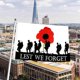 thumbnail image 2 of Lest We Forget Flag, Remembrance Sunday Veterans Memorial Day Flag for Veterans Memorial Day, Large Remembrance Day Flag Polyester for War Heroes Sold, 2 of 5