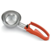 Vollrath 47388 S/S 8 Oz. / #4 Squeeze Disher with Orange Handle