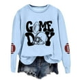 thumbnail image 5 of Womens Football Long Sleeve Sweatshirt Graphic Printed Pullover Shirt Crew Neck Comfy 2025 Fall Winter Fashion Tops, 5 of 5