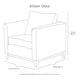 thumbnail image 5 of Sala Dicasa Oslo 3 Piezas (Sofá, Love Seat y Sillón) Gris Oscuro, 5 of 7