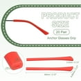 thumbnail image 2 of Uxcell Glasses Ear Cushion Eye Glasses Silicone Ear Grippers Anti-Slip Replacement Temples Red, 2 of 7