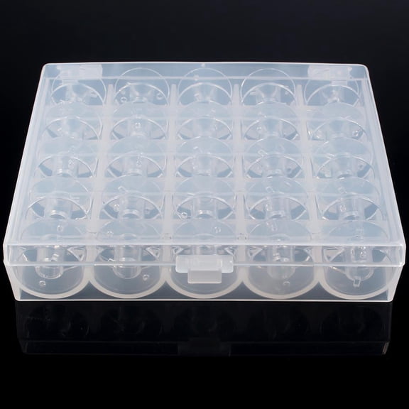 25 Pcs Bobbin Box Set Sewing Machine Accessories Deform-resistant Bobbins