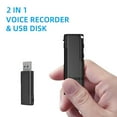 thumbnail image 4 of Digital Voice Recorder U-disk Flash Driver Sound Audio Activated Dictaphone Recording Device Professional 32G Storage Card with USB & Micro USB Interface for Lecture Class Meeting Interview, 4 of 8