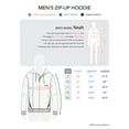 thumbnail image 6 of Hat and Beyond Men's Triangular Patterned Hooded Zip Up Sweatshirt, 6 of 6