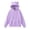 Purple, variant on Women's Hoodie Cat Ear Print Cute Tops Blouse Long Sleeve Fall Winter Trendy Pullover Sweatshirts with Pocket