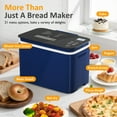 thumbnail image 2 of Heynemo 2.2LB Bread Maker, 21 Programs, 3 Loaf Sizes & Crust Colors, Digital Touch Panel, 15H Timer, Keep Warm Function, Blue, 2 of 9