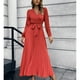 thumbnail image 2 of Vestido largo ANGGREK para mujer Cintura Elástica Poliéster Plisado Una Línea, 2 of 5
