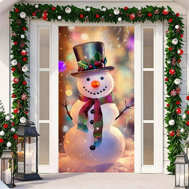 Rideau de Porte Patio Extérieur : Tissu Polyester Décoratif pour Porche, Jardin & Photo, Polyvalent, Résistant aux Intempéries, Installation Facile, Designs Élégants