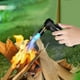 thumbnail image 4 of Encendedor de llama ajustable, resistente al viento, recargable, portátil, cuerpo metálico, con puerto de butano, encendedor para velas, chimenea, barbacoa, uso exterior, 4 of 6
