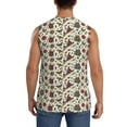 thumbnail image 4 of Bingfone Insects A Pattern Men's Tank Tops Workout Sleeveless Tee Shirts Running Beach Tanks for Men-3X-Large, 4 of 7