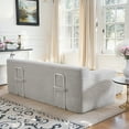 thumbnail image 3 of Miniyam Convertible Loveseat Sofa Bed with Memory Foam, Small Couch for Apartment, No Assembly, Corduroy, Gray, 3 of 7