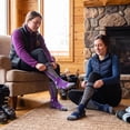 thumbnail image 6 of Loritta Merino Wool Ski Socks for Women, Knee High Winter Thermal Thick Socks 2-Pack, Size 10-13, 6 of 7
