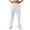 p-White5, variant on Hifoo Mens Casual Mid-Waist Sports Woven Pants Solid Color With Pockets Leather Label Thin Sweatpants Trousers Soft Slacks