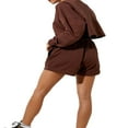 thumbnail image 4 of LEEYNEER Women Comfy Cotton Elastic Waist Loose Lounge Shorts with Pockets Workout Yoga Sweat Shorts, 4 of 6