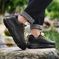 thumbnail image 4 of [Trendy Thick Sole Casual Sneakers] Men's All-Season Casual Sneakers - Trendy Thick Sole, Versatile for Outdoor & Sports, Lace-Up, Breathable Fabric, EVA Sole, 4 of 8